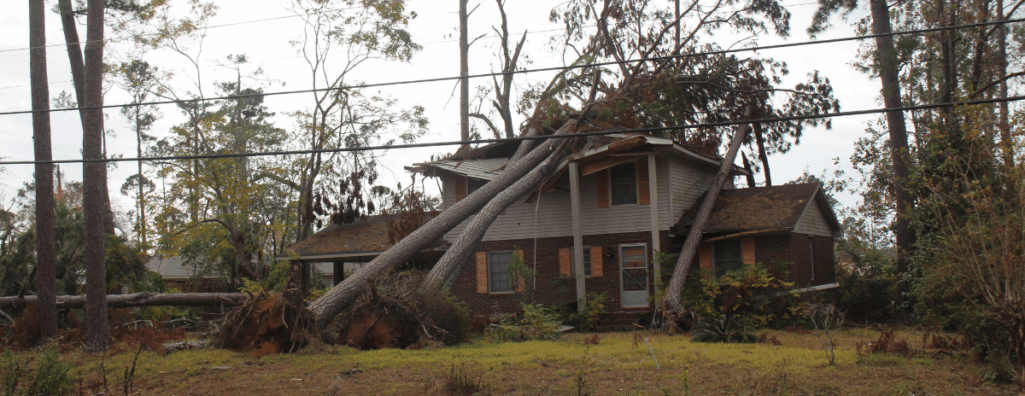 Hurricane Helene, Valdosta destroyed house
